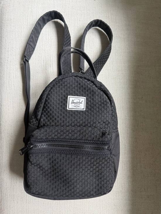 Herschel Supply Company Handbags - Herschel Supply Company Black Woven Mini Backpack